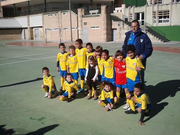 Formación del Prebenjamín en el día de ayer