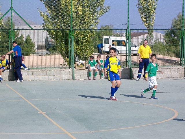 Rafa, en edad prebenjamín, como jugador de campo