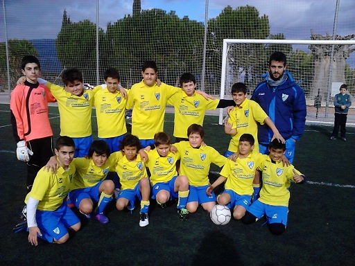 C.D. Vedruna Alevín A, equipo en el que milita Carlos en la actualidad.