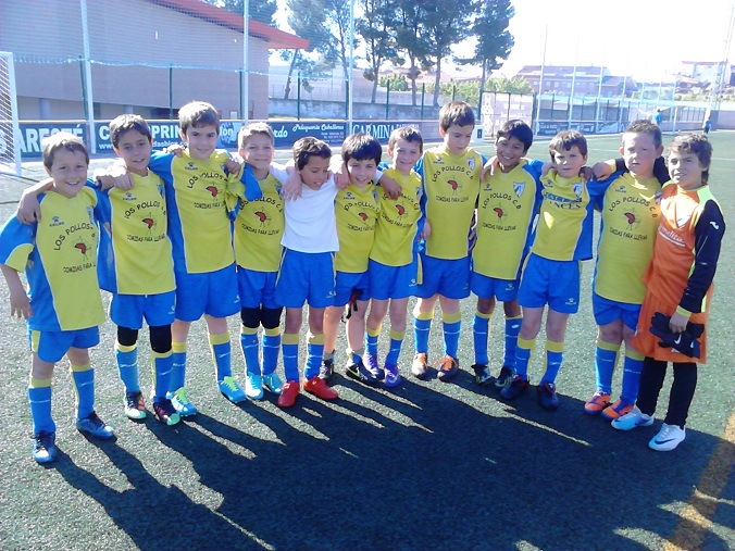 Imagen del Alevín B en La Llometa en el día de ayer.