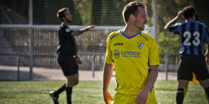 Robe, autor de tres tantos en la tarde de ayer.